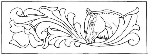 Трафарет для тиснения по фольге