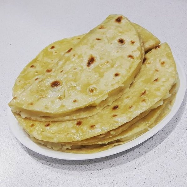 Татарская лепешка с картошкой кыстыбый