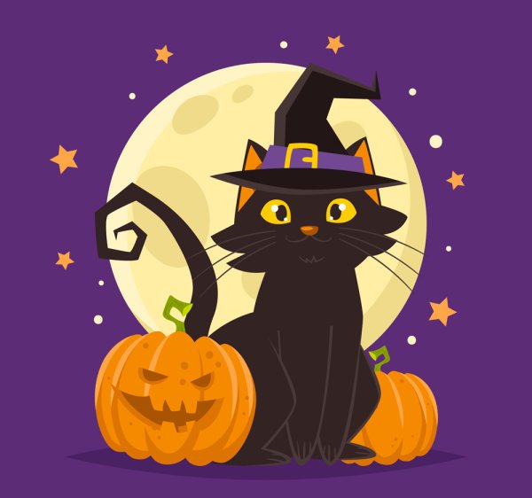 Кошки для Хэллоуина
