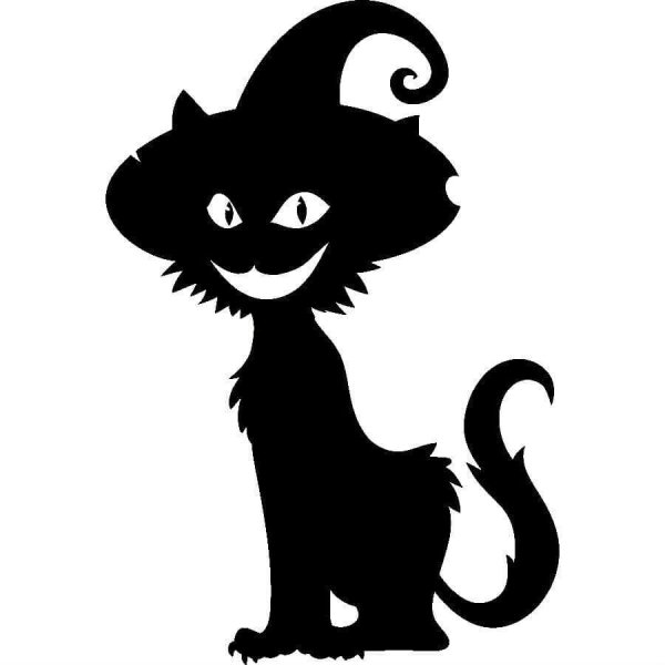 Черный кот Хэллоуин