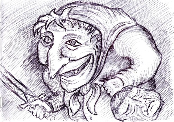 Рисунок баба Ежки