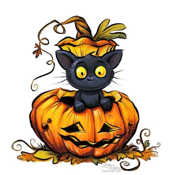 Чёрные коты для срисовки