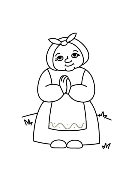 Рисунок баба Ежки