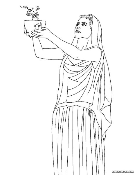 Раскраска боги древней Греции Дионис
