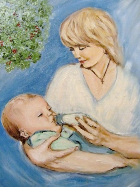 Рисование тема материнство