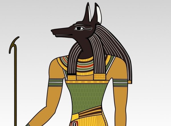 Египетский Бог Анубис раскраска