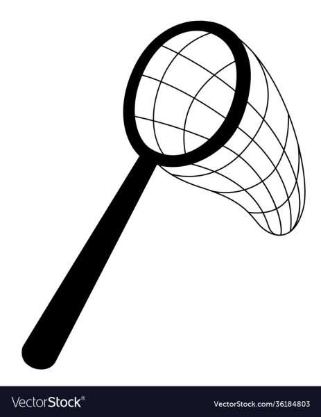 Сачок для бабочек вектор