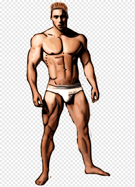 Накаченный мужчина рисунок