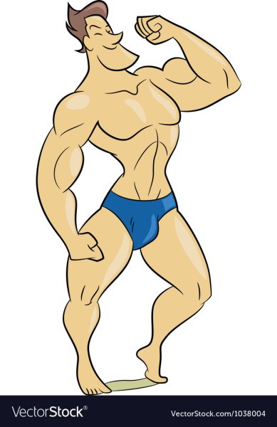 Парень качок арт