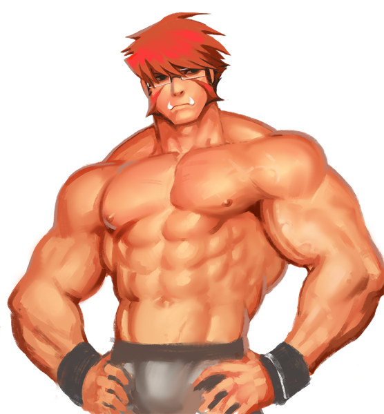Культурист мультяшный