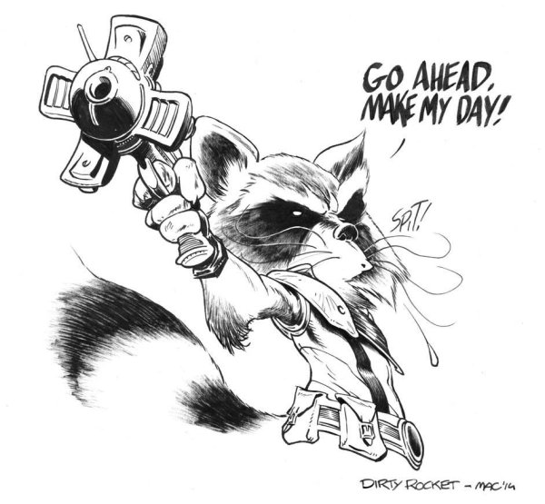 Ракета Марвел рисунок