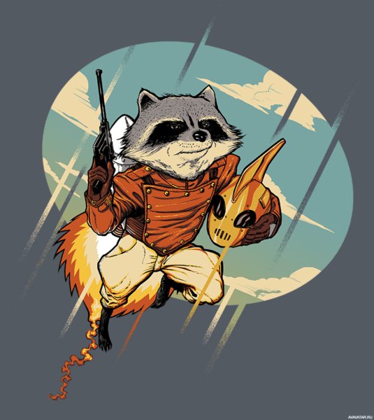 Енот Стражи Галактики комикс