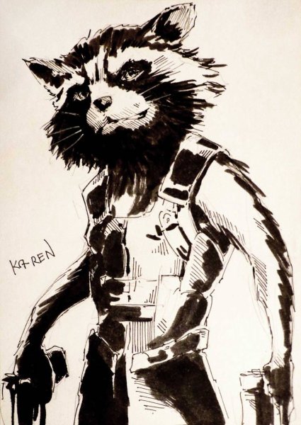 Ракета енот на авто