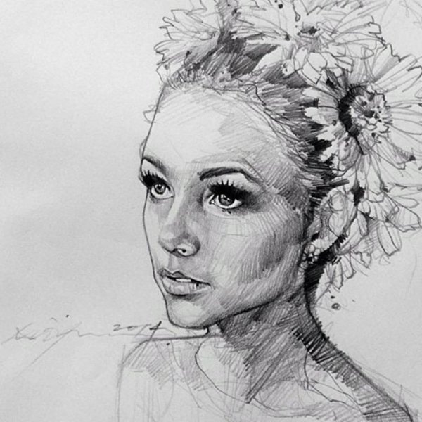 Портреты в карандашном стиле