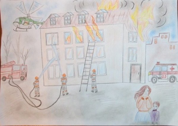 Рисунок на тему Чрезвычайные ситуации