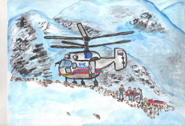 Рисунки ГОЧС детей