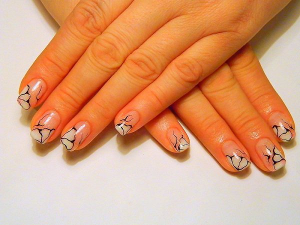 Рисунки на гелевых ногтях