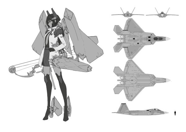 F 22 Raptor хуманизация