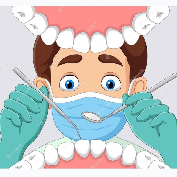 Зубной мультяшный