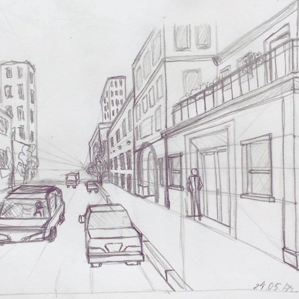 Картинки для срисовки город