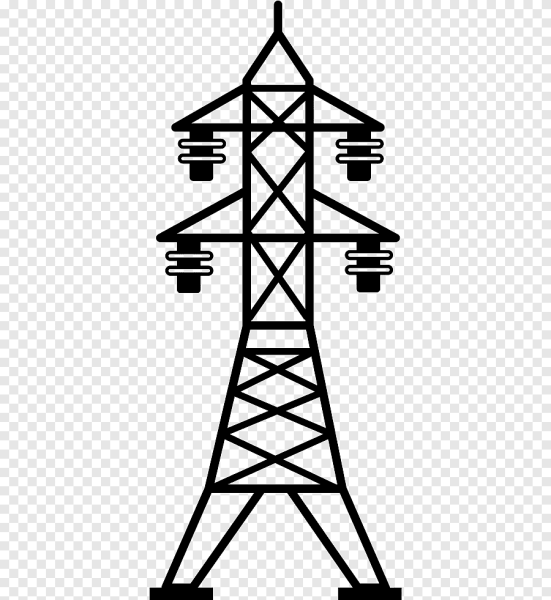Опора линии электропередач вектор