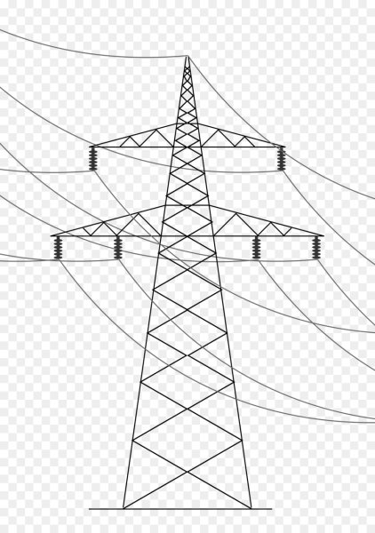 Высоковольтная линия передач чертёж