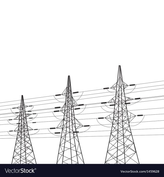 Высоковольтная опора вектор