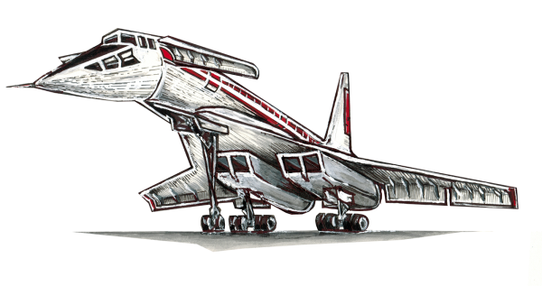 Самолет карандашом