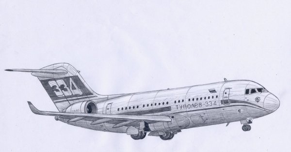 Ту 334 чертеж