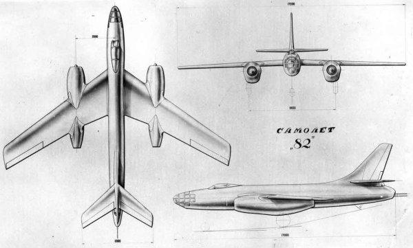 Ту-82 бомбардировщик
