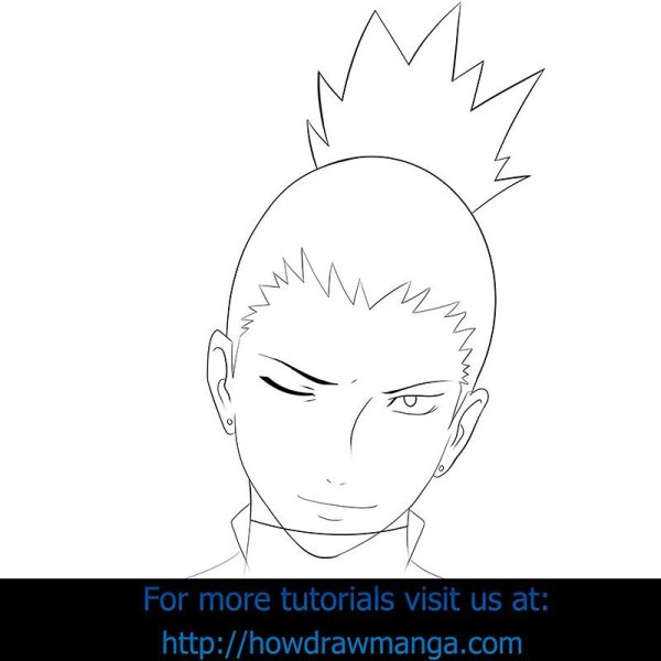 Наруто рисунки Шикамару