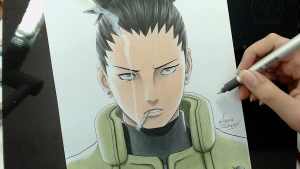 Шикамару Нара для срисовки