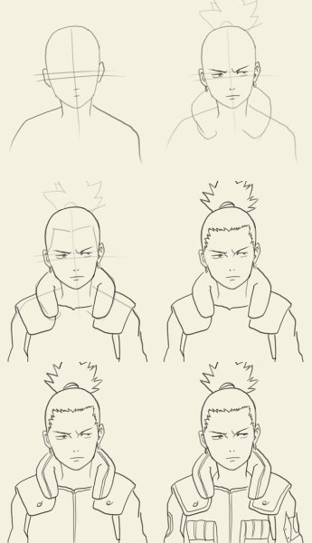 Шикамару карандашом