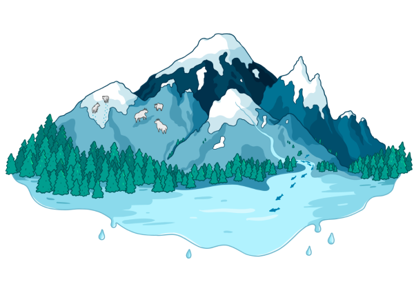 Айсберг нарисованный