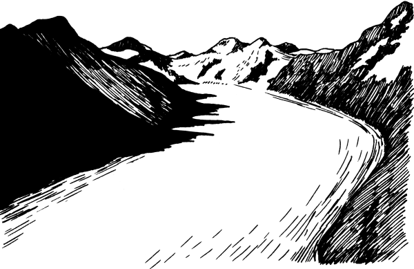 Глыба льда на белом фоне