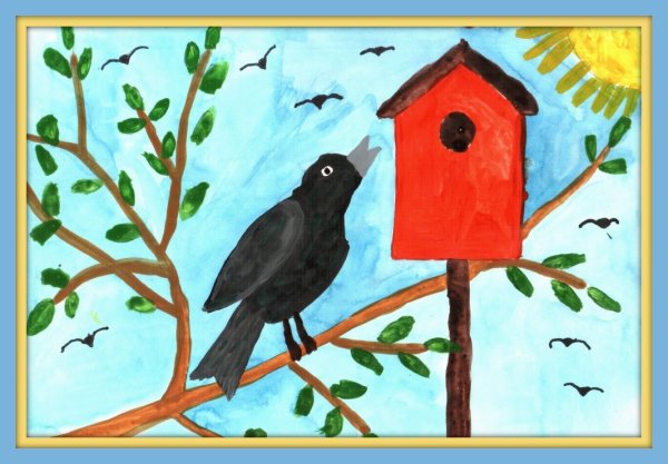 Раскраска. Весна