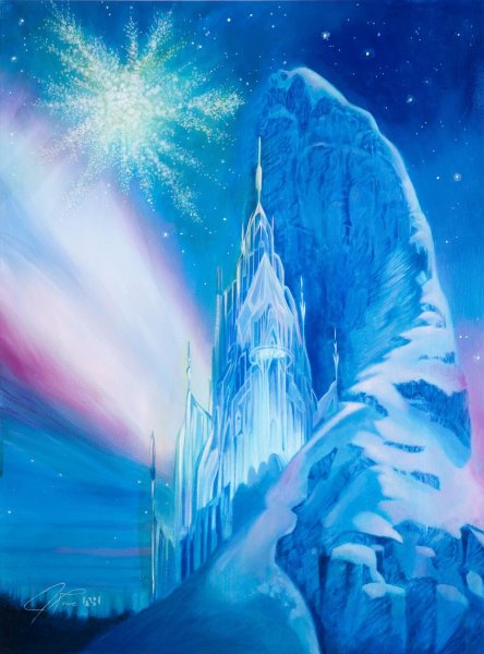 Сказочный замок снежной королевы