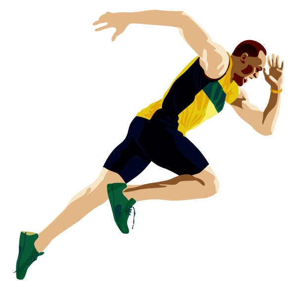 Бег раскраска