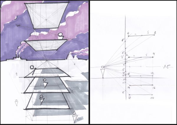 Изображение плоскости в перспективе