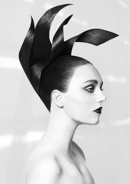 Креативная прическа рисунок