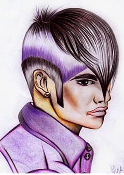 Фантазийная прическа эскиз