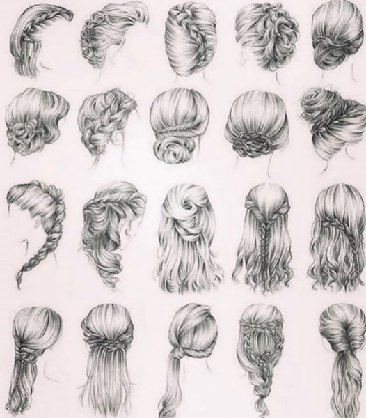 Прическа фантазия