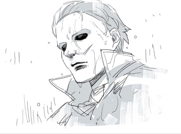 Майкл Майерс рисунок легкий