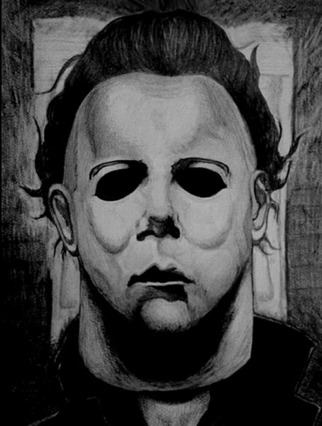 Майкл Майерс арт карандашом