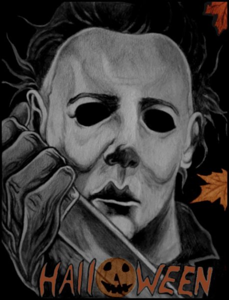 Майкл Майерс Хэллоуин рисунок