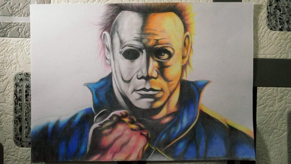 How to draw Майкл Майерс