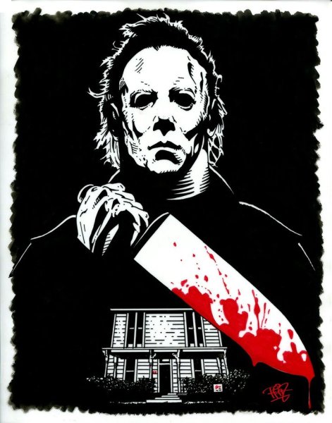 Майкл Майерс раскраска