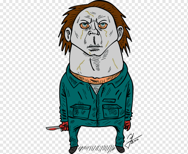 Картинки Майкла Майерса из Хэллоуин раскраска