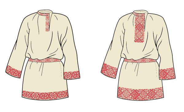 Рубаха русский народный костюм