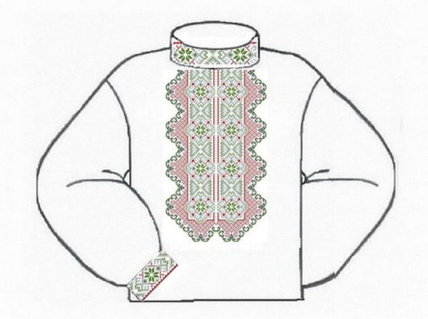 Народная рубашка для рисования